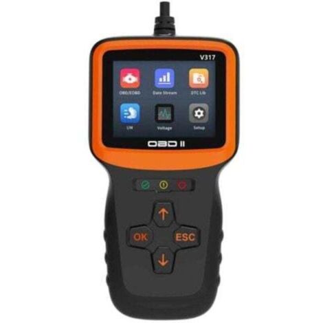 Obd2 Valise Diagnostic Auto, Obd2 Diagnostic Français Lecteur De Véhicule pour Tous Les Véhicules Après 2000, Lecteur De Défauts avec Toutes Les Fonctionnalités Obdii