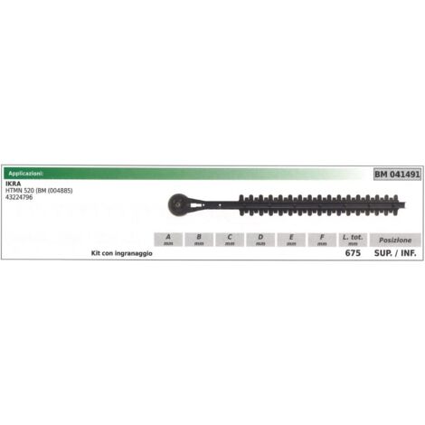 Ober-/Untermesserkit IKRA Heckenschere HTMN 520 041491