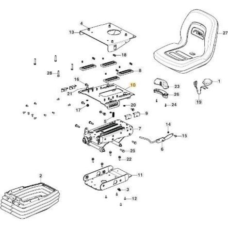 OBERE SITZPLATTE PFM VNN ORIGINAL STIGA - 387547013/2