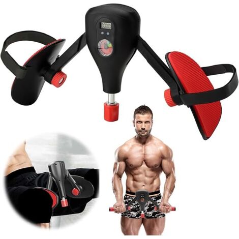 Oberschenkeltrainer ( Einstellbar - Winkel und Stärke ) Beckenboden Trainer Damen und Herren, Multifunktionaler Beintrainer für Zuhause, Hüfttraining + Armtraining + Zählbares Design