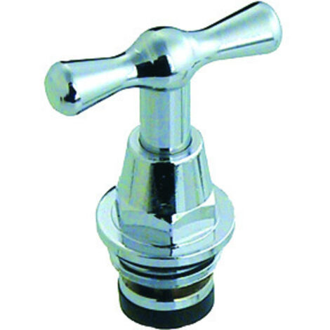 Oberteil 3/4", mit Knebel, für Auslauf- ventil, matt-verchromt, SEPP  1901