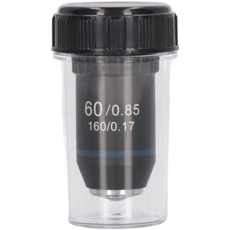 Objectif Achromatique Laiton 60X pour Microscope Biologie Laboratoire 20.2mm