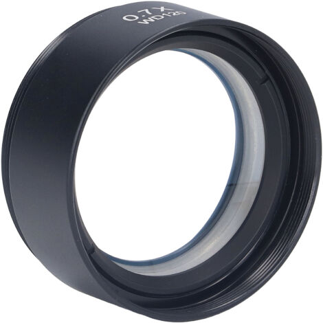 Objectif Barlow M48 0.7X 120mm pour Microscopes Stéréoscopiques, Antireflet et Antistatique