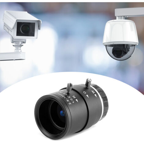Objectif Zoom Manuel 2.8-12mm pour Caméras de Surveillance, HD 1080P, Grand Angle