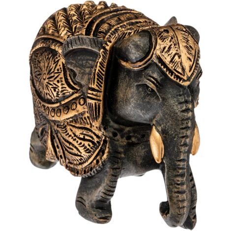 Objet décoratif Éléphant en Résine H 9 cm - Atmosphera