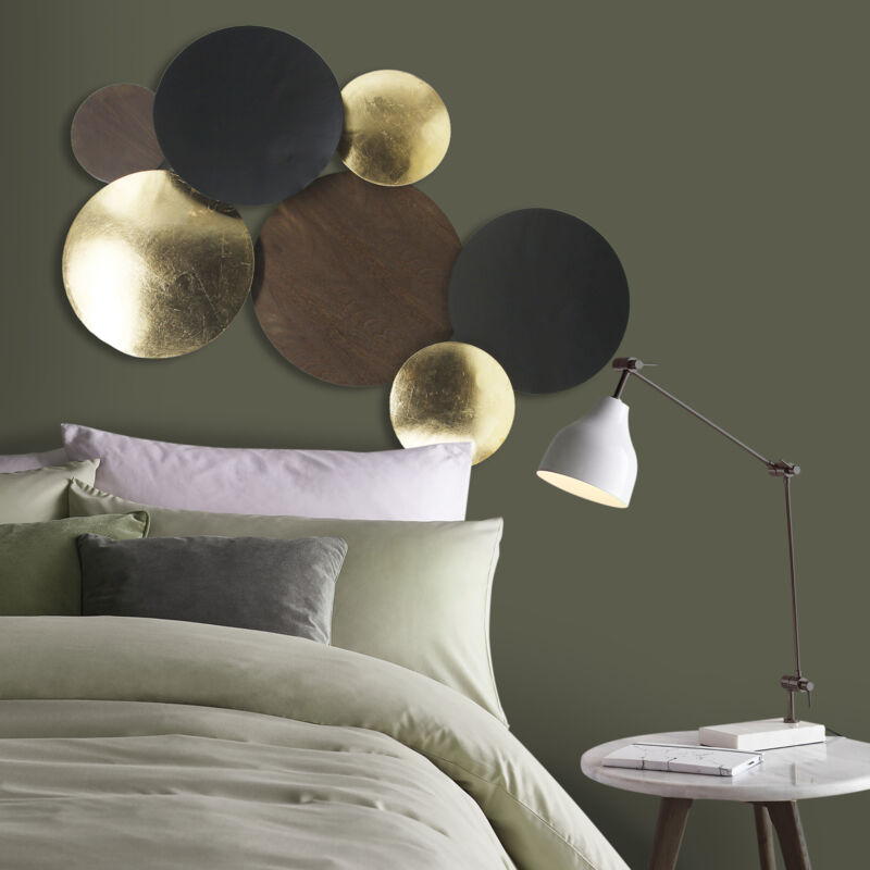 Objet décoratif ornement 90 x 60cm Noir, doré, marron