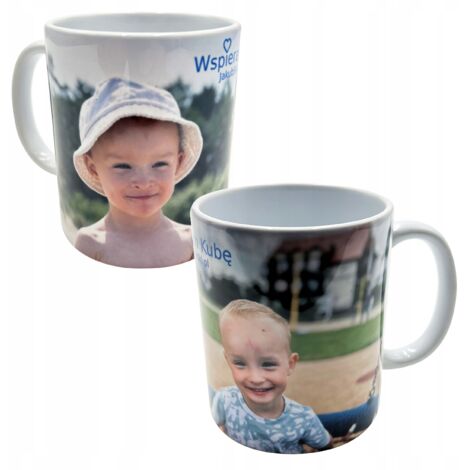 Objet promotionnel JakubSikorski - Mug blanc avec anse et imprimé