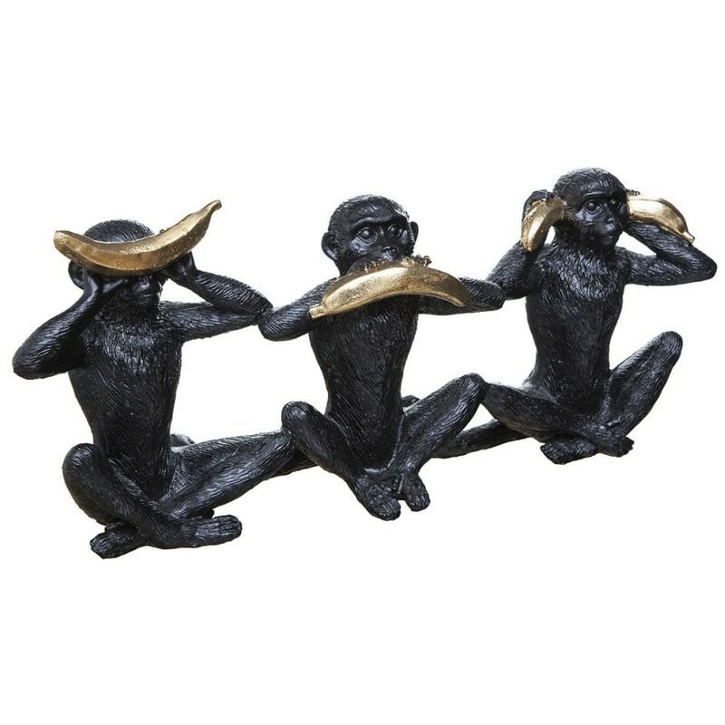 Objet résine singe sagesse