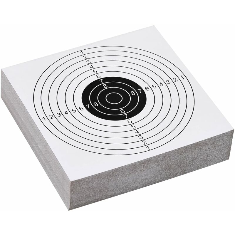 

vidaXL Objetivos de tiro al blanco de papel 100 piezas 15x15 cm - Blanco
