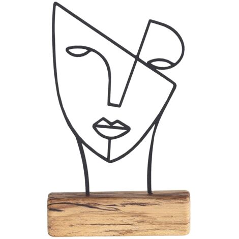 Objeto decorativo con estilo de rostro