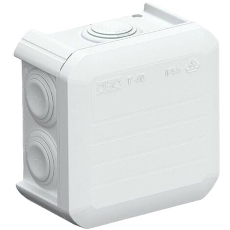OBO Bettermann 2007045 boîte de dérivation gris clair 90x90x52 mm