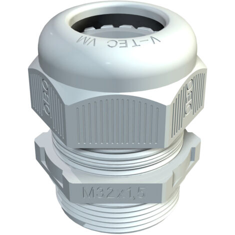 OBO Bettermann 2022870 Kabelverschraubung   1.5 mm Kunststoff, PA Lichtgrau 1 St.