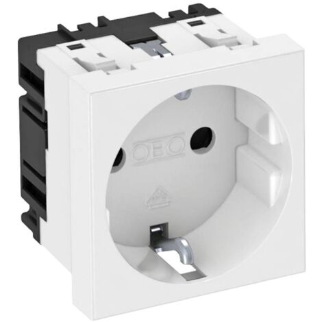 OBO Bettermann 6120008 Insert pour appareil électrique prise (l x H x P) 45 x 45 x 42 mm 1 pc(s) blanc R340721