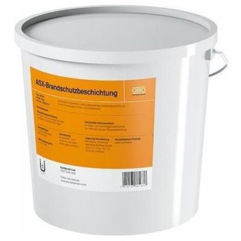 OBO Bettermann Ablationsbeschichtung im Eimer 5kg Intumeszierender Baustoff weiß, 7202312