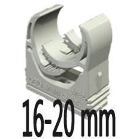 OBO Bettermann Abrazadera Multi-Quick 16-20mm poliamida gris claro RAL 7035, 2153718