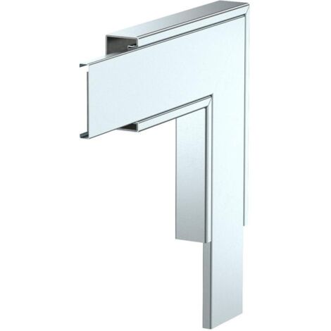 OBO Bettermann Ángulo plano con tejido ignífugo 350x350x40 acero cincado en banda, 7218062