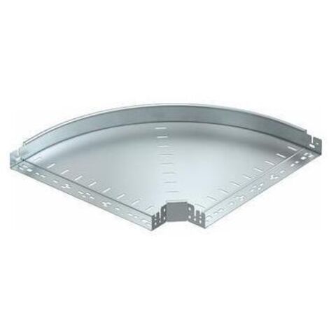 OBO BETTERMANN Bogen Kabelrinne 90° horiz 60x500mm int.Verb R=50mm RBM90650FS