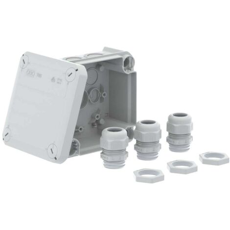 OBO Bettermann boîte de jonction grise IP67 114x114x57 mm