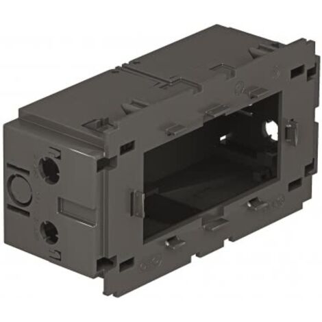 OBO Bettermann Boîte d'encastrement d'appareils 2x pour Modul 45 51x76x140 polyamide gris fer RAL 7011, 6288583