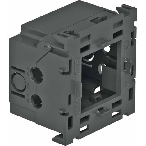 OBO Bettermann Boîtier d'encastrement d'appareil 1-fach pour module 45 51x76x71 polyamide gris fer RAL 7011, 6288569