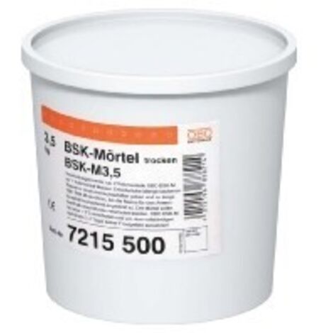 OBO Bettermann Brandschutzkanal-Mörtel Trockenfertigmörtel im Eimer 3,5kg Spezialmörtel grau, 7215500