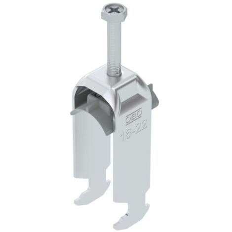 OBO Bettermann Bügelschelle 2056 2-fach 16-22mm Aluminium, 50 Stück, 1186417