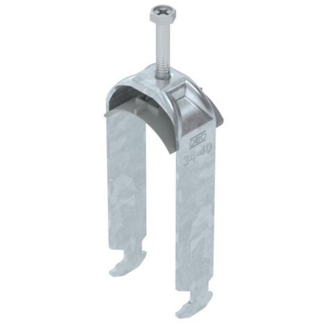 OBO Bettermann Bügelschelle 2056 2-fach 34-40mm Stahl tauchfeuerverzinkt, 50 Stück, 1186237