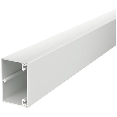 OBO Bettermann Canale a parete e a soffitto con foratura sul fondo 40x60x2000 polivinilcloruro grigio chiaro RAL 7035, 6027024