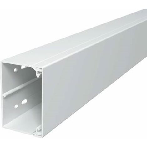 OBO Bettermann Canale a parete e a soffitto con foratura sul fondo 60x90x2000 Polivinilcloruro bianco puro RAL 9010, 6191207