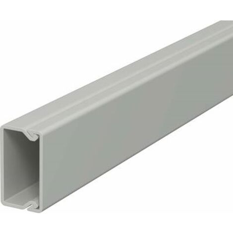 OBO Bettermann Canale da parete e soffitto con foratura sul fondo 15x30x2000 Polivinilcloruro grigio pietra RAL 7030, 6025005