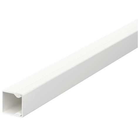 OBO Bettermann Canalina da parete e da soffitto con foratura sul fondo 15x15x2000 cloruro di polivinile bianco puro RAL 9010, 6191002
