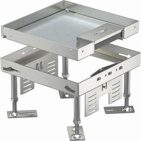 OBO Bettermann Cassetta quadrata con uscita cavo 200x200mm acciaio inossidabile, inossidabile A2 1.4301, 7409208