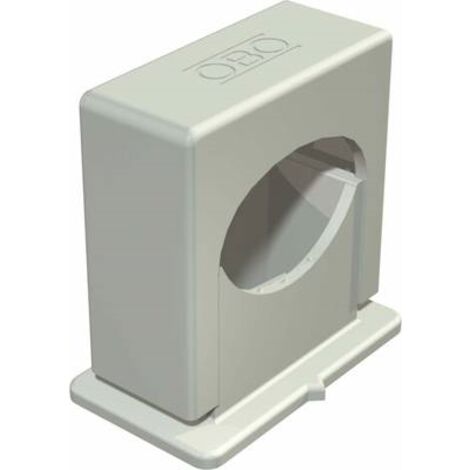 OBO Bettermann Collare ISO a pressione 24-34mm Polistirolo grigio chiaro RAL 7035, 2101068