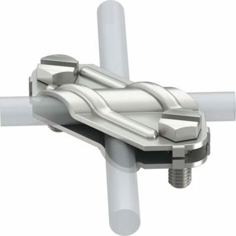 OBO Bettermann Connettore a croce 8-10mm Acciaio inox, inossidabile A2 1.4301, 5312922