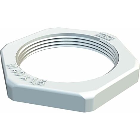 OBO Bettermann Contre-écrou M25 Polystyrène gris clair RAL 7035, 2049546