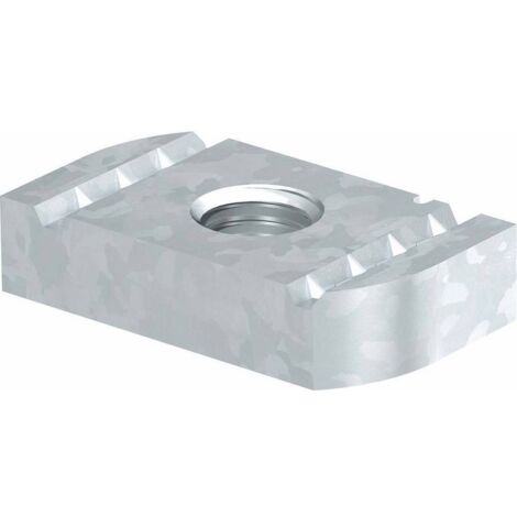 OBO Bettermann Gleitmutter für Profilschiene MS4121/4141 M6 Stahl Zinklamelle, 50 Stück, 1147206