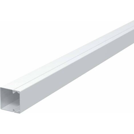 OBO Bettermann Goulotte de câblage avec perforation de fond 40x40x2000 Acier galvanisé par bande / revêtement plastique ..., 6248497