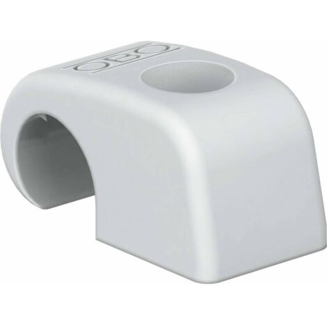 OBO Bettermann Haft-Clip ohne Nagel 21-25mm Polypropylen lichtgrau RAL 7035, 50 Stück, 2215357