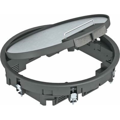 OBO Bettermann Inserto apparecchio per montaggio universale Ø294x66 poliammide nero grafite RAL 9011, 7405456