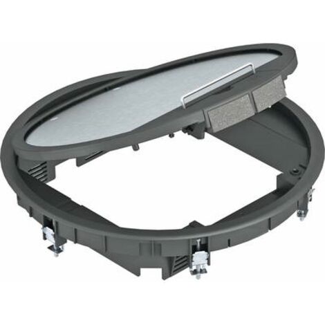 OBO Bettermann Inserto dispositivo per montaggio universale Ø324x62 poliammide nero grafite RAL 9011, 7405516