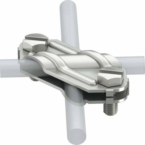 OBO Bettermann Kreuzverbinder 8-10mm Edelstahl, rostfrei A4 1.4571, 10 Stück, 5312925