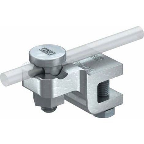 OBO Bettermann Morsetto a pinza contatto fisso 12mm fusione di acciaio zincato a fuoco, 5304407