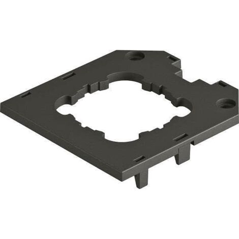 OBO Bettermann Piastra di copertura per UT3, dispositivo ad anello di supporto 82,5x76x4 poliammide nero grafite RAL 9011, 7408781