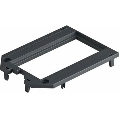 OBO Bettermann Piastra di copertura per UT3 e UT4, 2 Modul45 104x76x4 poliammide nero grafite RAL 9011, 7408773