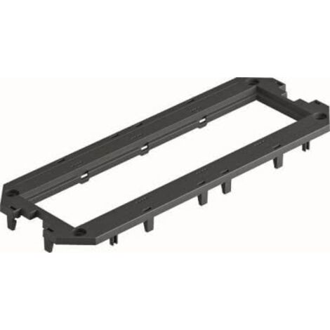 OBO Bettermann Piastra di copertura per UT4, 4 Modulo45 208x76x4 Poliammide nero grafite RAL 9011, 7408763