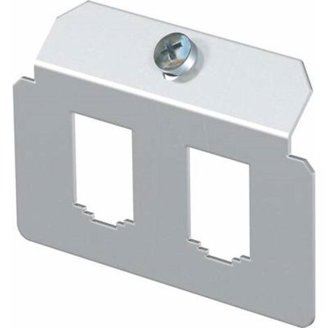 OBO Bettermann Piastra di supporto con 2 x schema fori tipo B acciaio inossidabile, antiruggine A2 1.4301, 7407784