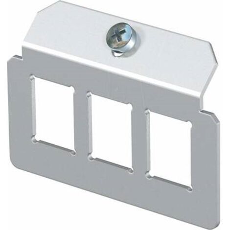 OBO Bettermann piastra di supporto con 3 x schema fori tipo C acciaio inossidabile, antiruggine A2 1.4301, 7407828