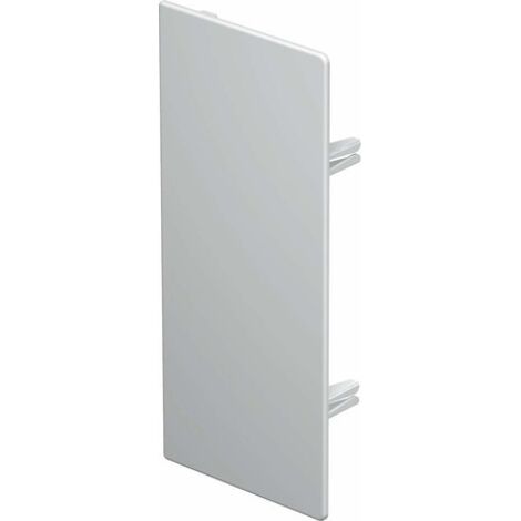 OBO Bettermann Pièce terminale 100x230mm polychlorure de vinyle blanc pur RAL 9010, 6193399