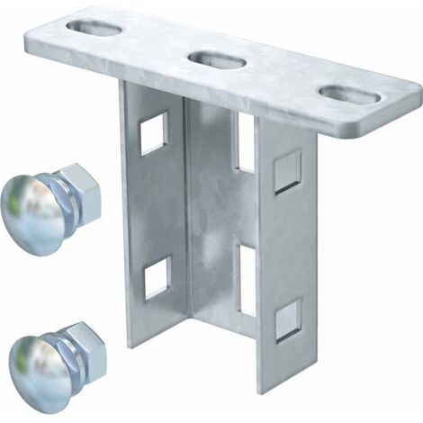 OBO Bettermann Platine pour montant US 3 130x40x100 acier galvanisé à chaud, 6348874