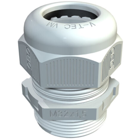 OBO Bettermann Raccord de câble entièrement métrique M25 polyamide gris clair RAL 7035, 2022868